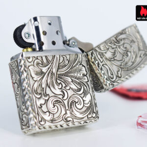 Zippo Armor Sterling 2018 - Bạc Khối 92.5 - Khắc Tay 5 Mặt - Ảnh 7