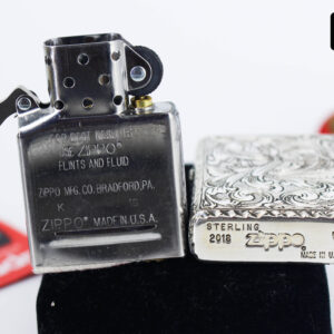Zippo Armor Sterling 2018 - Bạc Khối 92.5 - Khắc Tay 5 Mặt - Ảnh 5