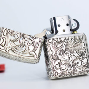 Zippo Armor Sterling 2018 - Bạc Khối 92.5 - Khắc Tay 5 Mặt - Ảnh 4