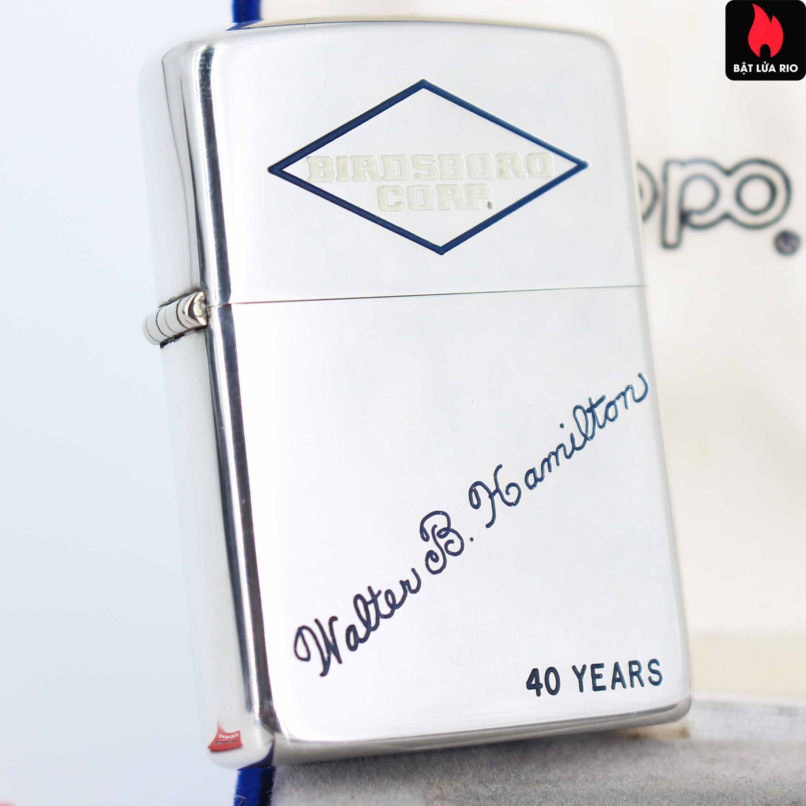 Zippo 1960s - Sterling Silver - Bạc Nguyên Khối - Water B Hamilton