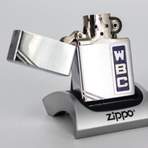 HIẾM – Zippo Xưa 1936 Metallique – W.B.C – Bản Lề 4 Chấu – Ruột Pitton 14 Lỗ 11