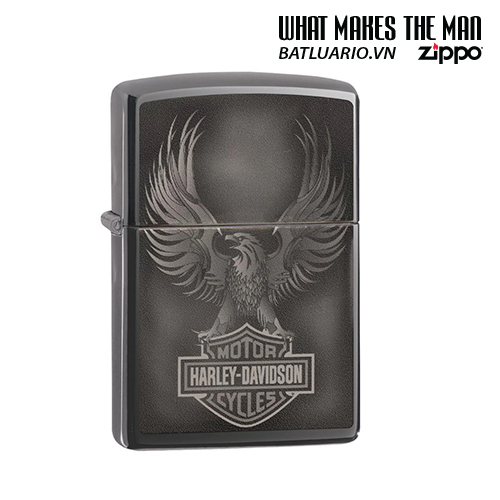Zippo 49044 - Zippo Harley-Davidson® Bar & Shield logo Black Ice