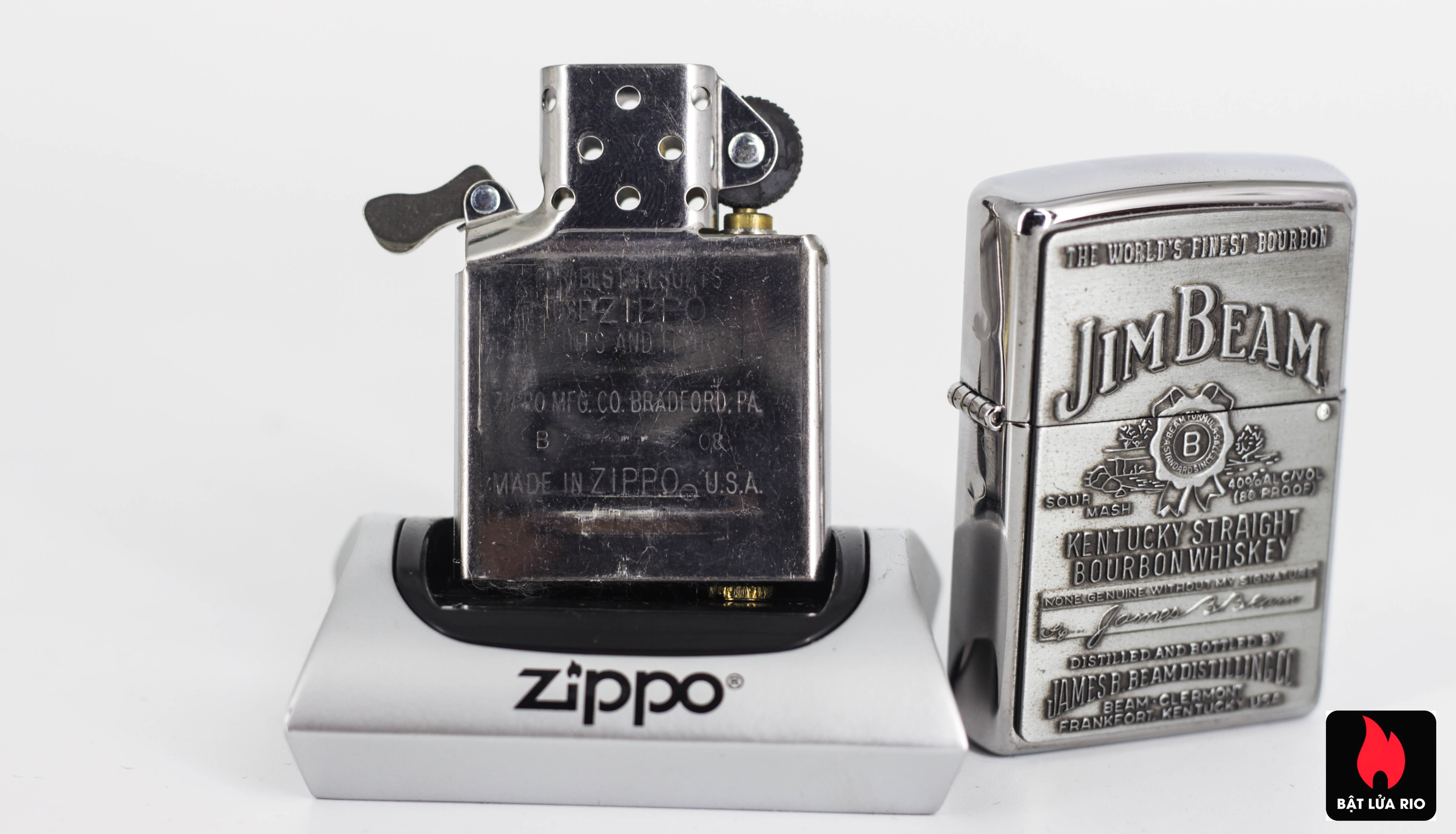 Zippo 2008 - Zippo Jim Beam Emblem High Polish Chrome 2