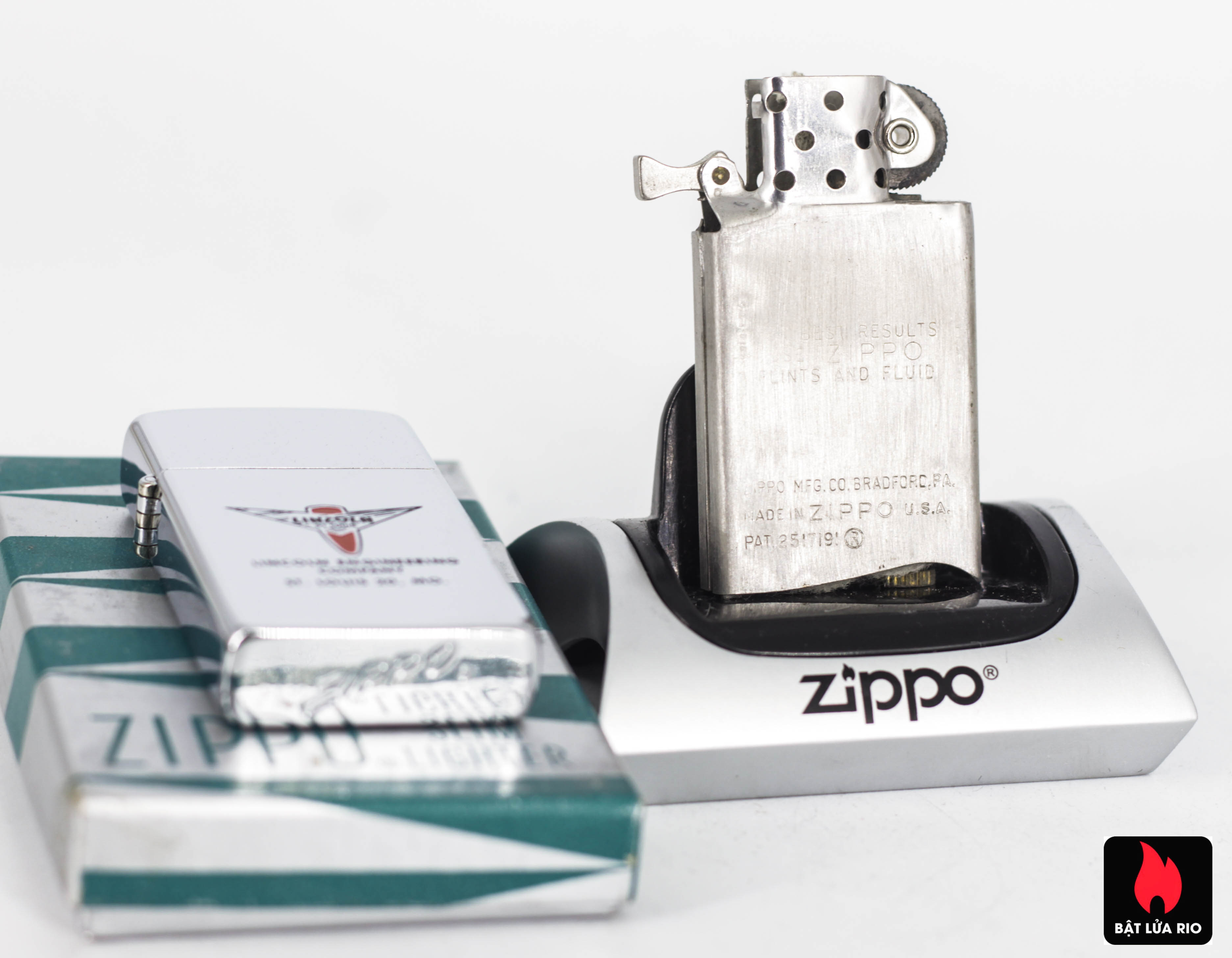 Zippo Slim Xưa 1958 - Lincoln Engineering Company 2