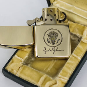 Zippo Xưa 1960s - Lyndon B. JohnSon - 10k Gold Filled 16