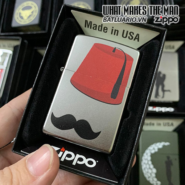 Zippo 205 Mustache