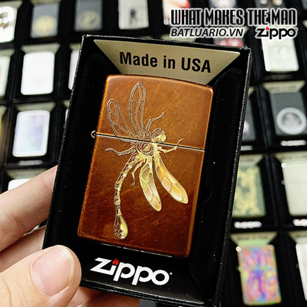 Zippo 21184 Polygon Dragonfly Design