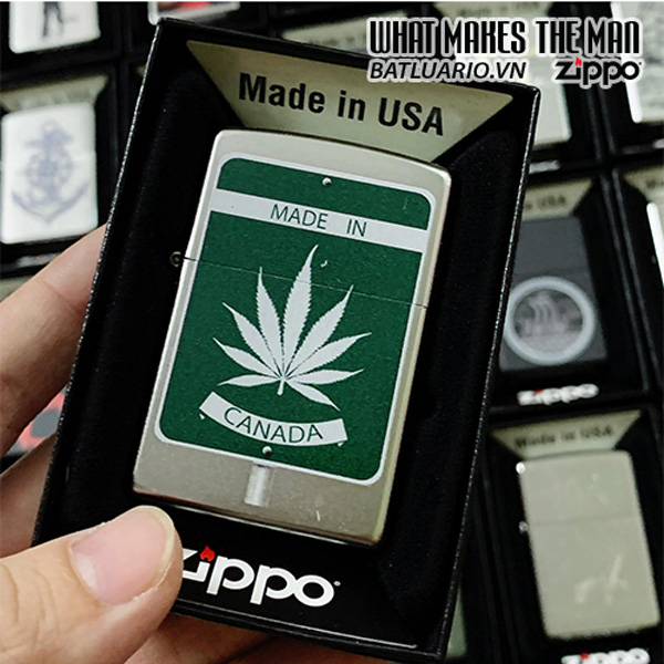 Zippo 205 Marijuana Made In Canada Sign