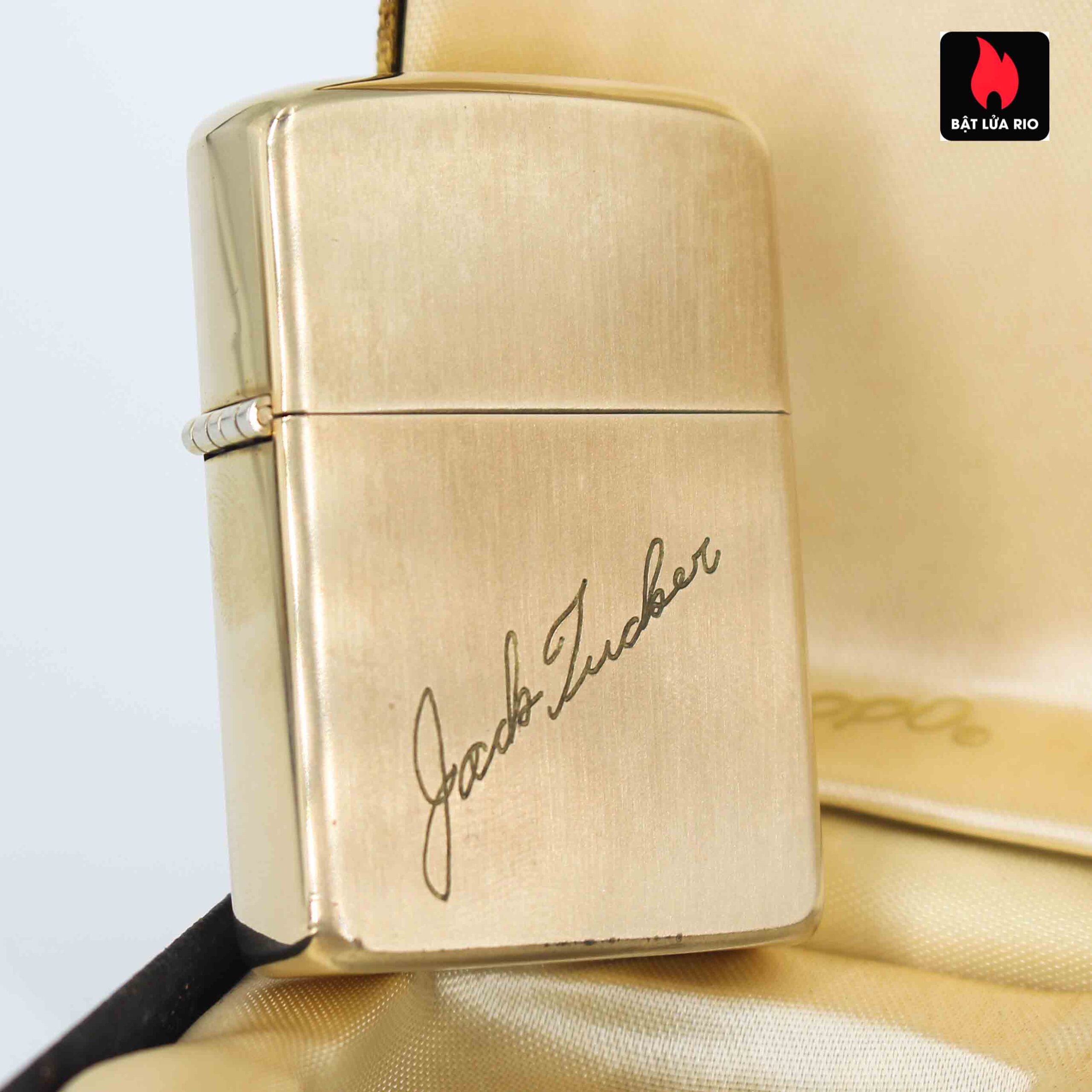 Zippo 1960s - 10K Gold Filled - Bọc Vàng 10K - Chữ Ký