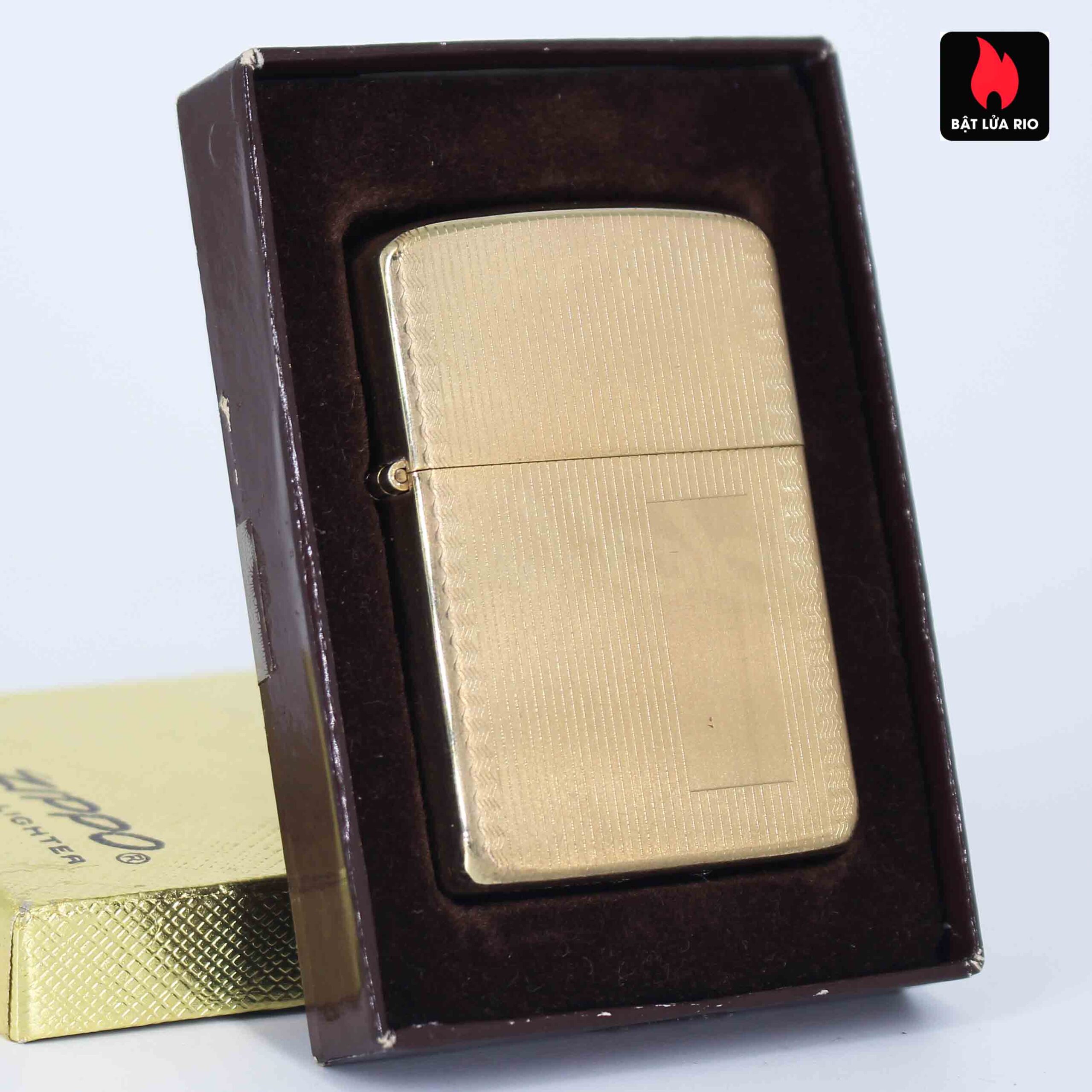 Zippo 1960s – 10K Gold Filled – Bọc Vàng 10K – Hoa Văn Sang Trọng