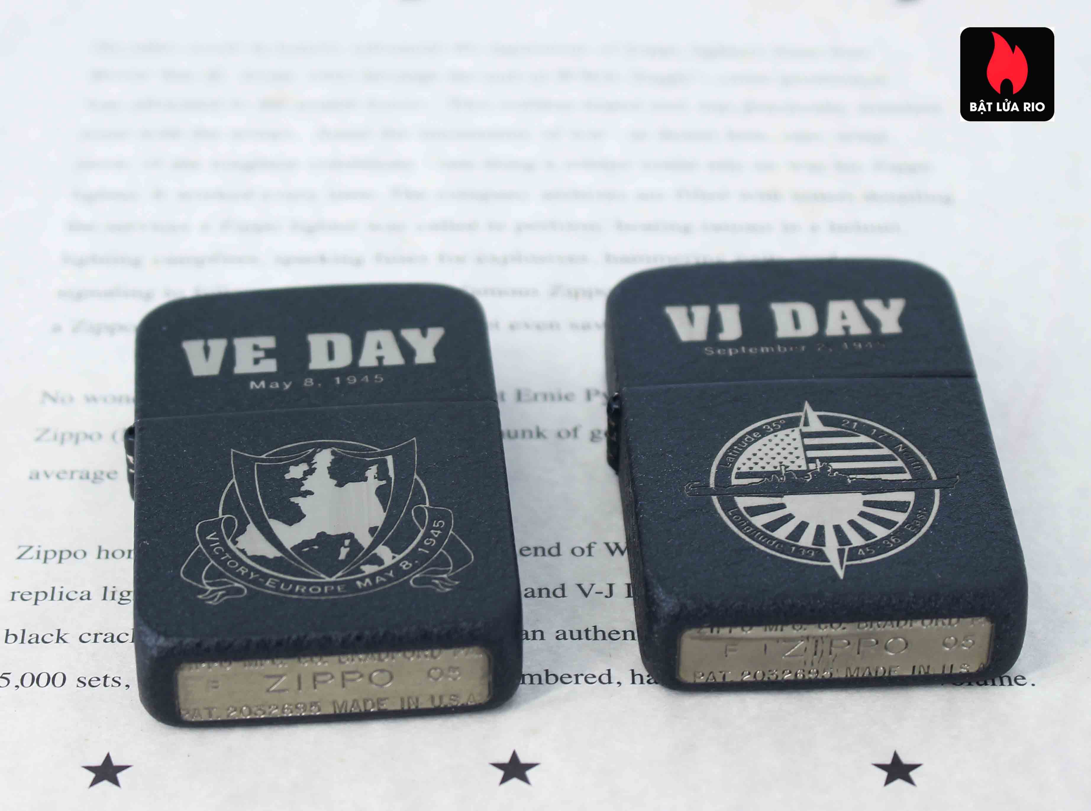 Zippo 2005 - WWII VE DAY & VJ DAY - Victory in Europe & Japan 13