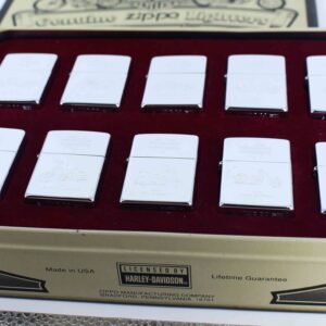 Zippo Set 1998 - Harley Davidson Motor Cycle - Genuine Zippo Lighters 9