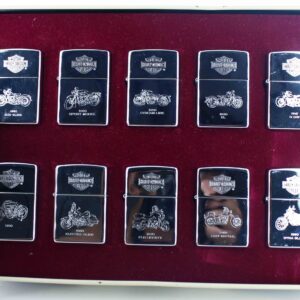 Zippo Set 1998 - Harley Davidson Motor Cycle - Genuine Zippo Lighters
