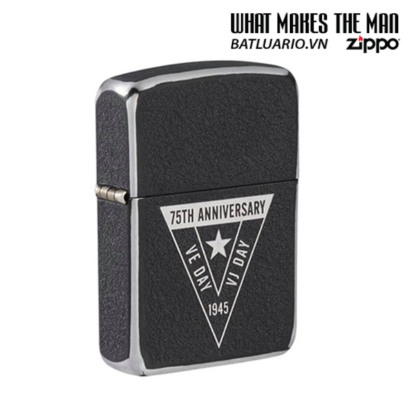 Zippo VE/VJ 75th Anniversary Collectible Steel Case - Zippo Victory in Europe & Japan Collectible Lighter - Zippo 49264