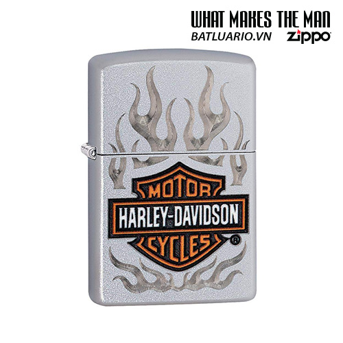Zippo 29904 - Zippo Harley-Davidson® Flames Satin Chrome