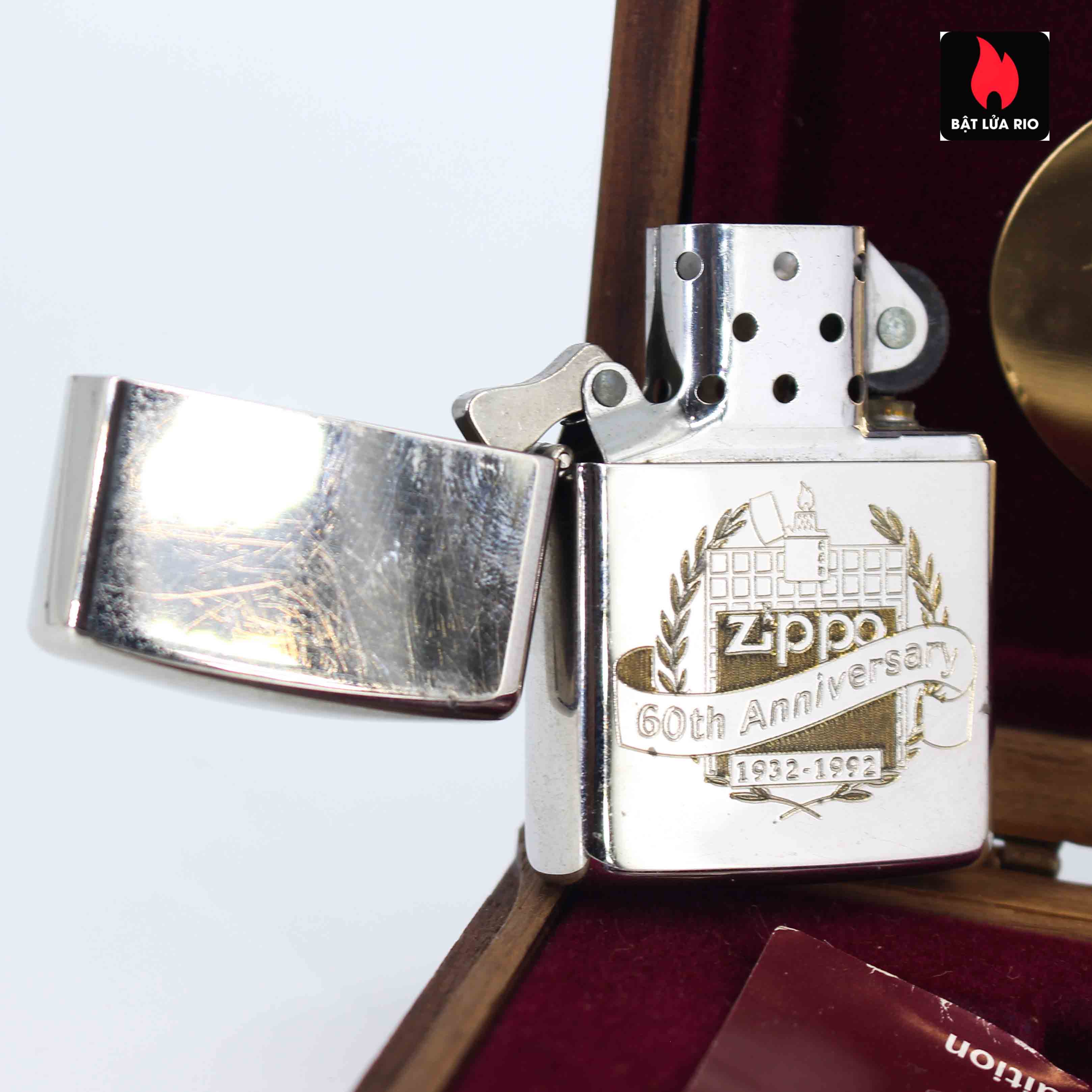 Zippo 1932 - 1992 - 60th Anniversary - Kỉ Niệm 60 Năm Thành Lập