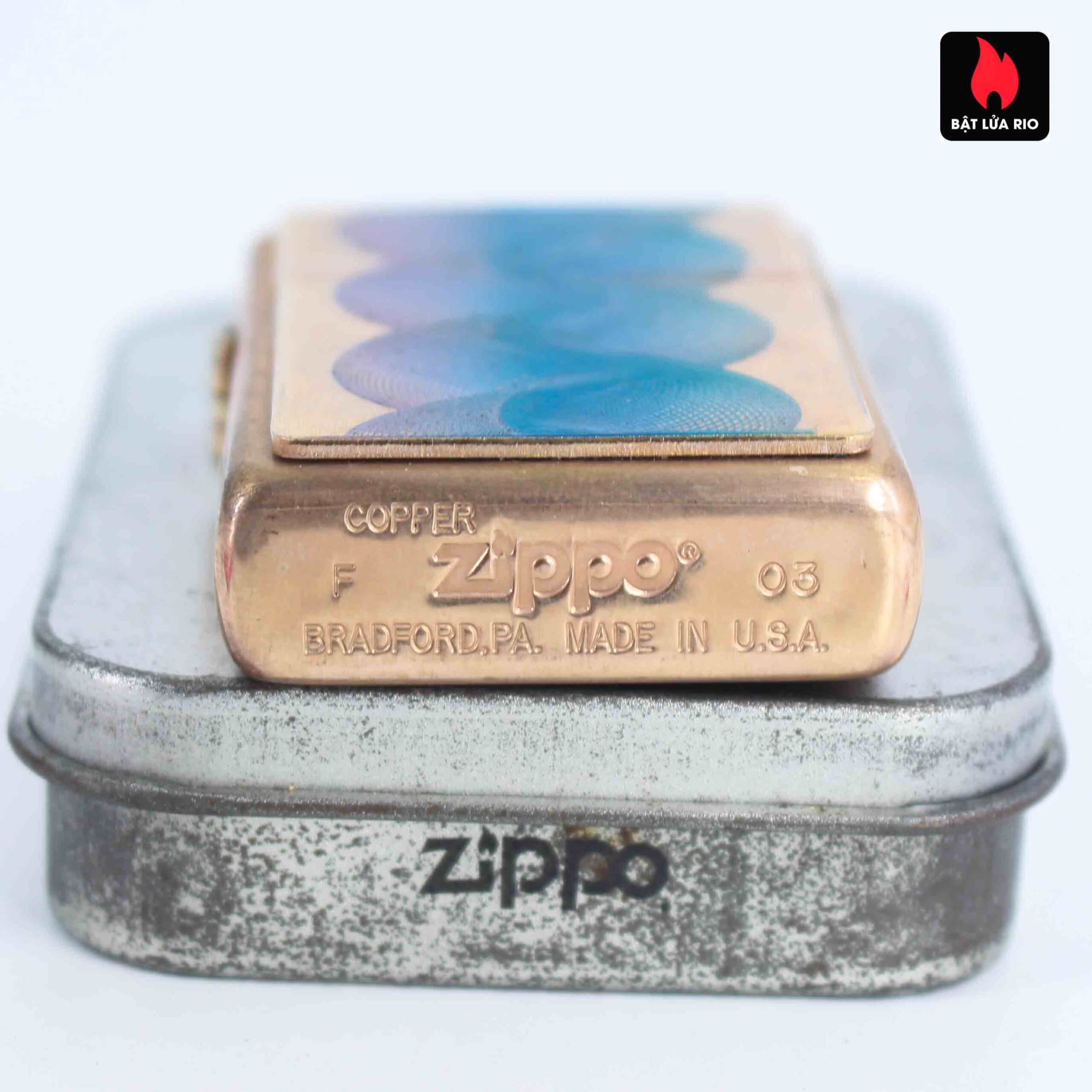 Zippo 2003 - Solid Copper - Phantasma Hand Finished