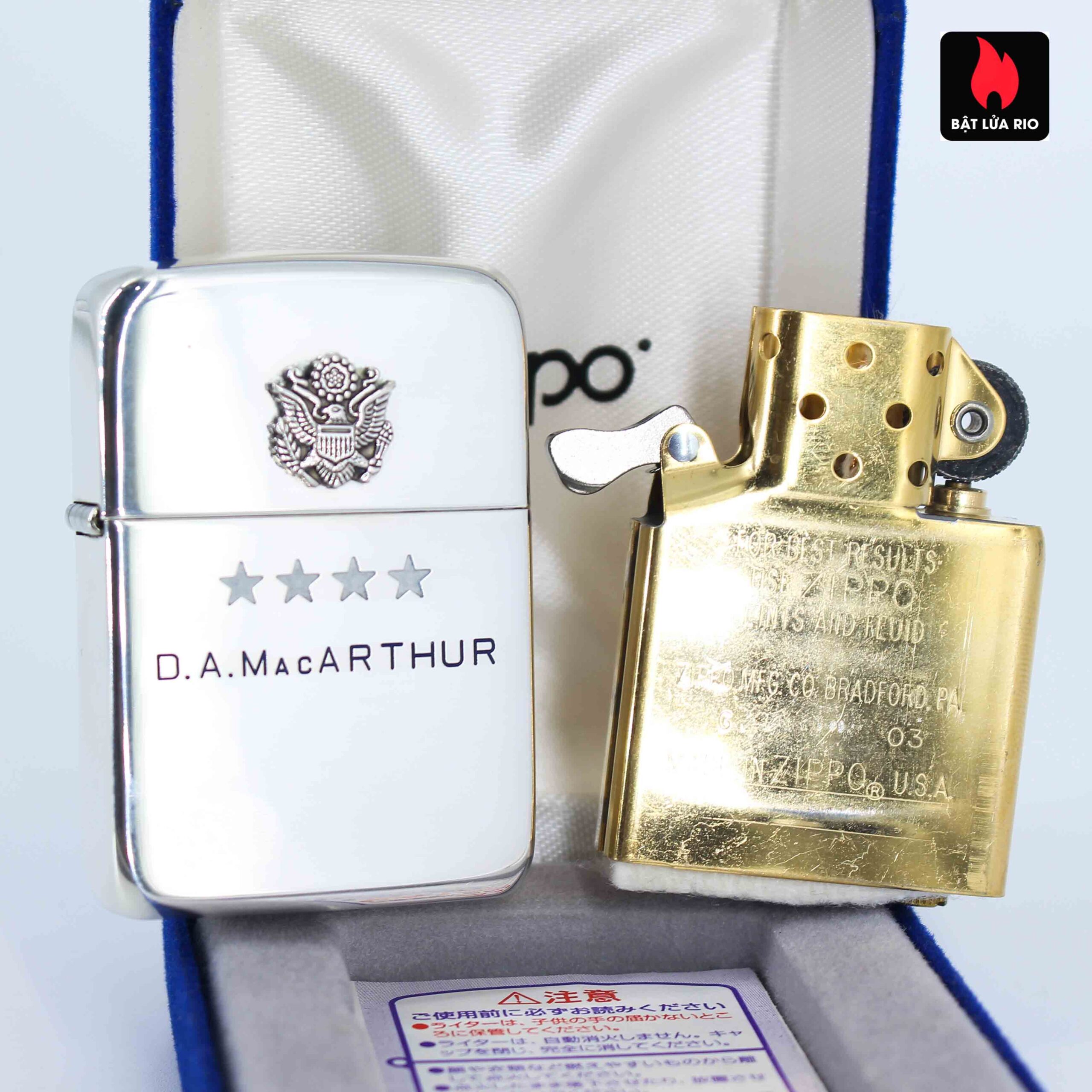 Zippo 2004 - Sterling Silver - D.A MacARTHUR