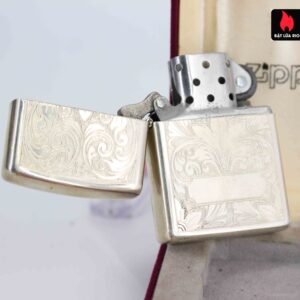 Zippo La Mã 1994 - Sterling Silver - Zippo Sterling Floral 2