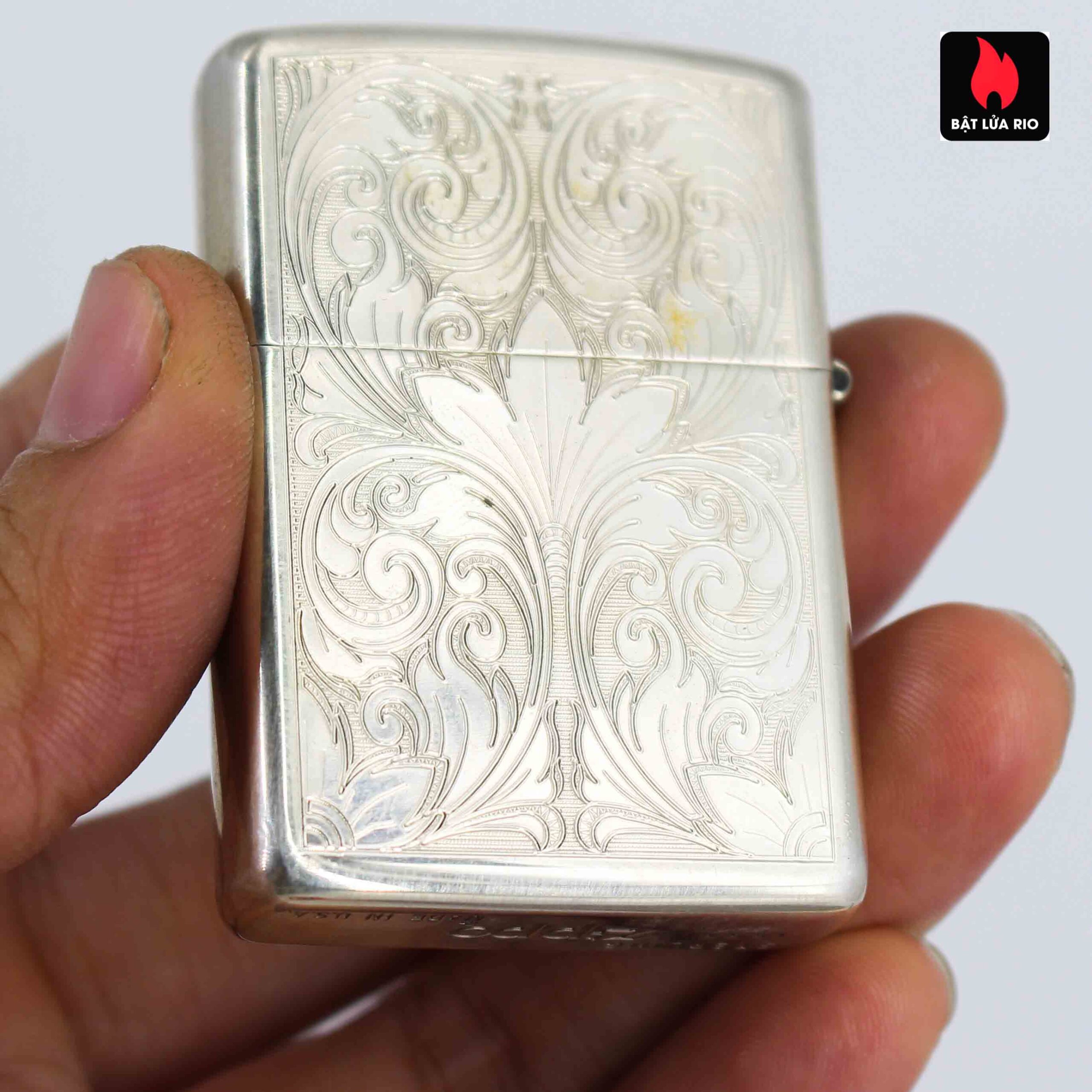 Zippo La Mã 1994 - Sterling Silver - Zippo Sterling Floral
