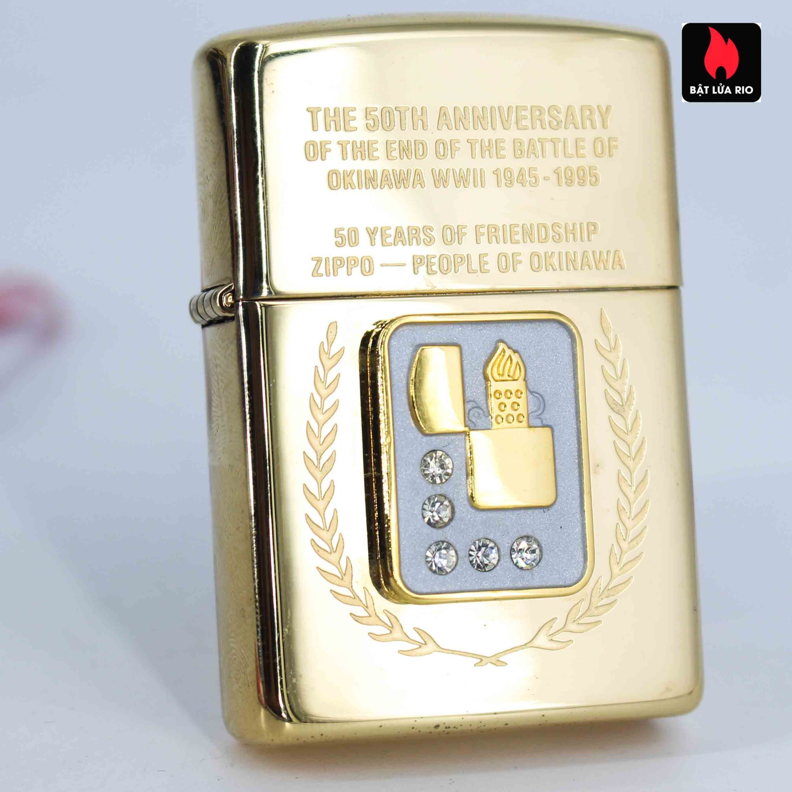 Zippo La Mã 1995 - 50th Anniversary Of The And Of The Battle Of Okinawa WWII 1945-1995