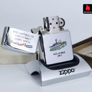 Zippo Xưa 1965 - Town & Country - Uss La Salle LPD 3 8