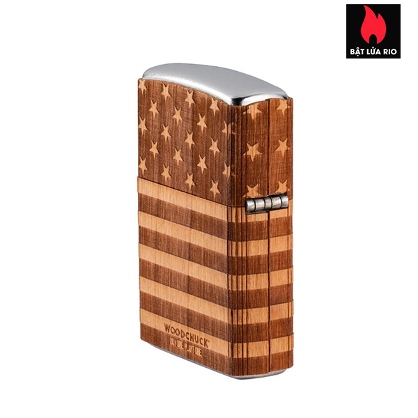 Zippo 49332 - Zippo WOODCHUCK USA American Flag Wrap 3