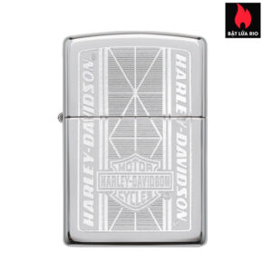 Zippo 29655 - Zippo Harley-Davidson® Chrome Geometric Engraved