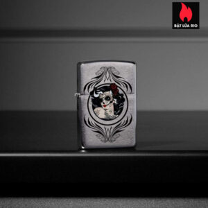 Zippo 49253 - Zippo Day of The Dead Girl Brushed Chrome 1