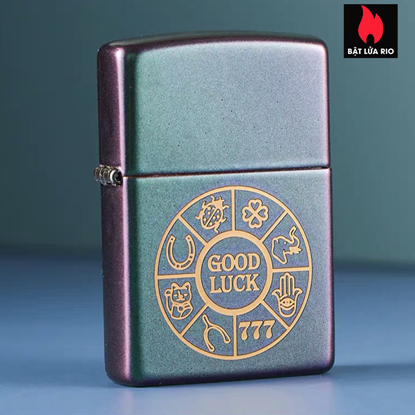 Zippo 49399 – Zippo Lucky Symbols Design Iridescent 4