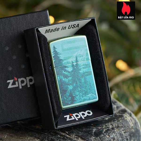 Zippo 49461 – Zippo Mountain Design High Polish Teal 6
