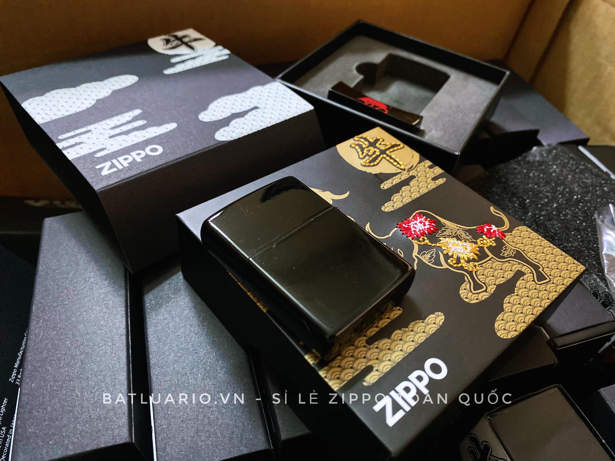 Zippo Year Of The Ox Black Asia Limited Edition - Zippo CZA-2-18B 11