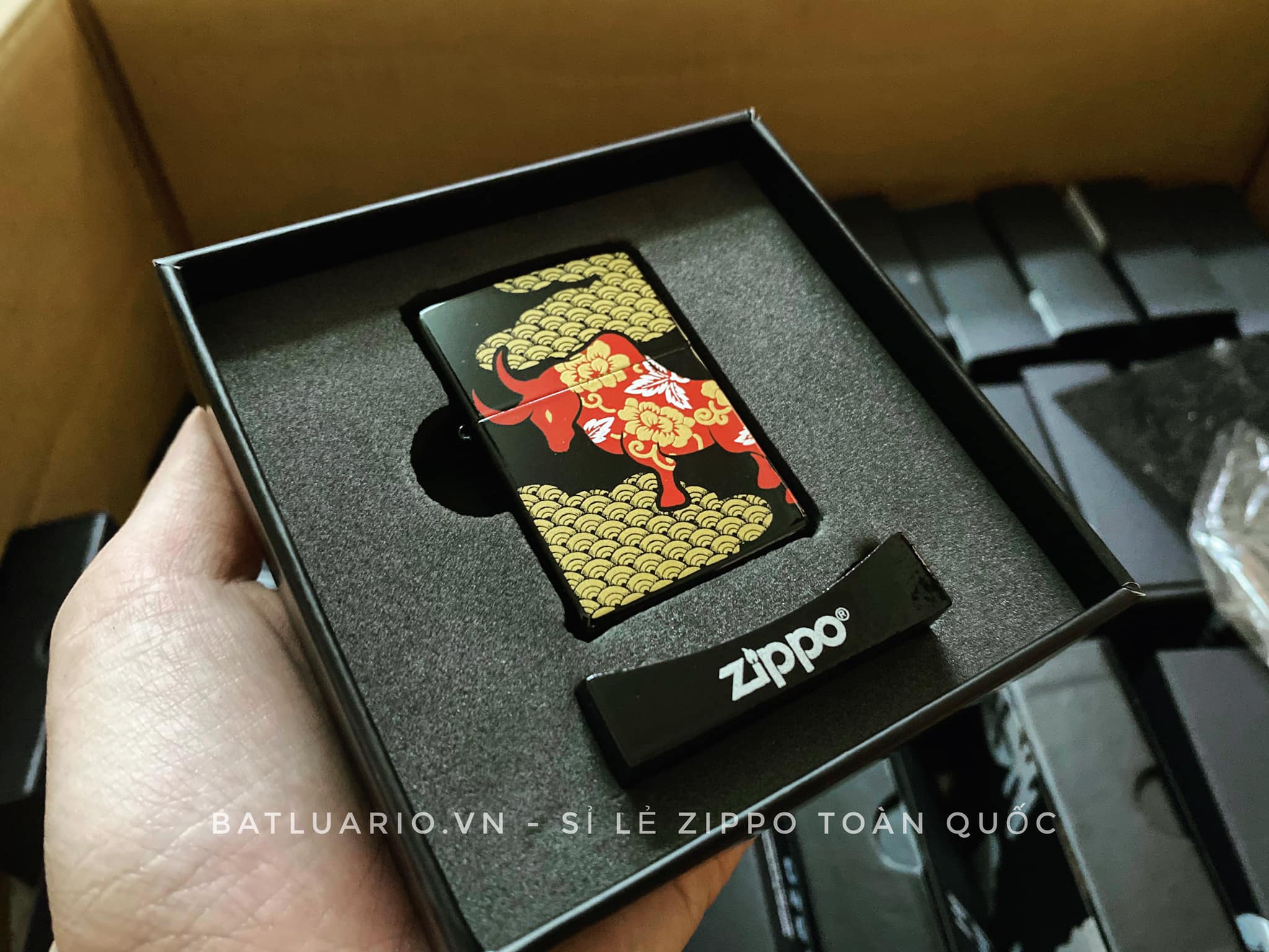 Zippo Year Of The Ox Black Asia Limited Edition - Zippo CZA-2-18B 9