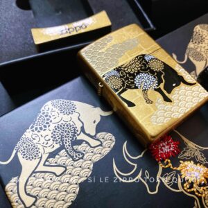 Zippo Year Of The Ox Gold Asia Limited Edition - Zippo CZA-2-18A 12