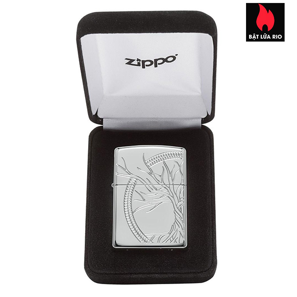 Zippo 49552 - Zippo Armor® High Polish Sterling Silver Tree of Life 4