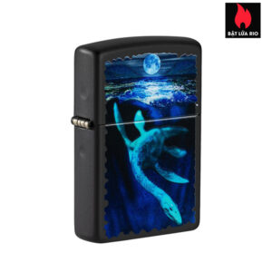 Zippo 49697 - Zippo Black Light Loch Ness Design Black Matte
