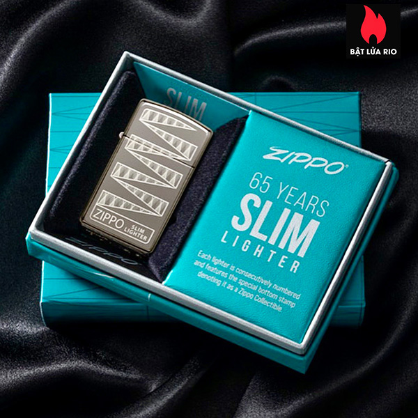 Zippo 49709 - Zippo Slim® Black Ice® 65th Anniversary Collectible 6