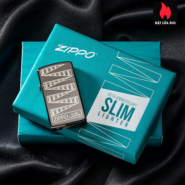 Zippo 49709 - Zippo Slim® Black Ice® 65th Anniversary Collectible 8