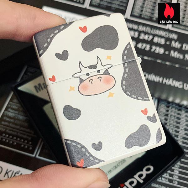 Zippo 214 In Màu Bò Sữa - Zippo 214.Bosua
