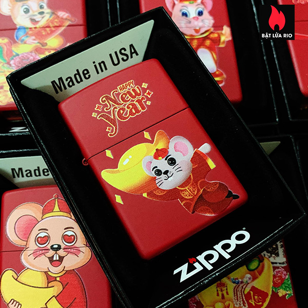 Zippo 233 In Màu Tuổi Tý 06 - Zippo 233.Ty06