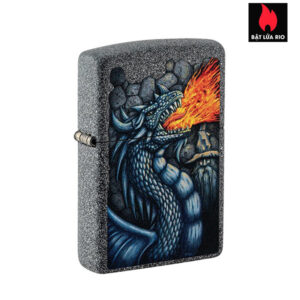 Zipo 49776 - Zippo Fiery Dragon Design Iron Stone