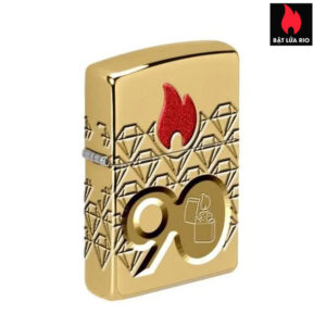 Zippo 49866 – Zippo 90th Anniversary Limited Edition - Zippo 2022 Collectible Of The Year Asia - Gold Plated - Zippo Coty 2022 Asia