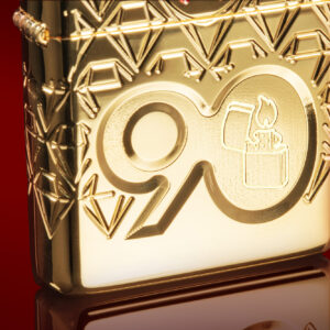 Zippo 49866 – Zippo 90th Anniversary Limited Edition - Zippo 2022 Collectible Of The Year Asia - Gold Plated - Zippo Coty 2022 Asia 13