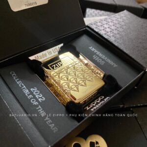 Zippo 49866 – Zippo 90th Anniversary Limited Edition - Zippo 2022 Collectible Of The Year Asia - Gold Plated - Zippo Coty 2022 Asia 75