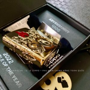 Zippo 49866 – Zippo 90th Anniversary Limited Edition - Zippo 2022 Collectible Of The Year Asia - Gold Plated - Zippo Coty 2022 Asia 76