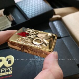 Zippo 49866 – Zippo 90th Anniversary Limited Edition - Zippo 2022 Collectible Of The Year Asia - Gold Plated - Zippo Coty 2022 Asia 80