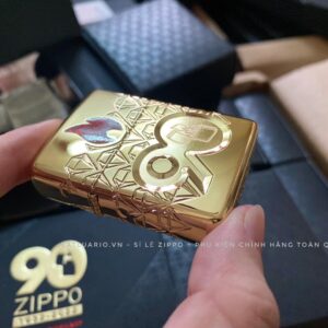 Zippo 49866 – Zippo 90th Anniversary Limited Edition - Zippo 2022 Collectible Of The Year Asia - Gold Plated - Zippo Coty 2022 Asia 81