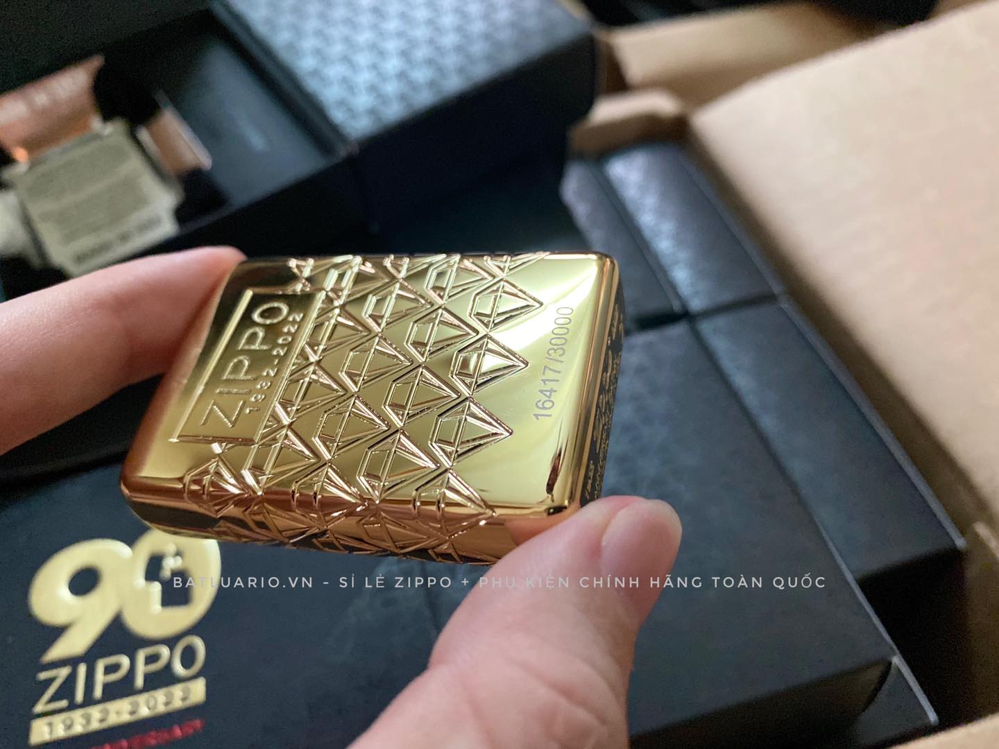 Zippo 49866 – Zippo 90th Anniversary Limited Edition - Zippo 2022 Collectible Of The Year Asia - Gold Plated - Zippo Coty 2022 Asia 84