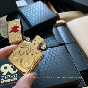 Zippo 49866 – Zippo 90th Anniversary Limited Edition - Zippo 2022 Collectible Of The Year Asia - Gold Plated - Zippo Coty 2022 Asia 88