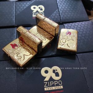 Zippo 49866 – Zippo 90th Anniversary Limited Edition - Zippo 2022 Collectible Of The Year Asia - Gold Plated - Zippo Coty 2022 Asia 35